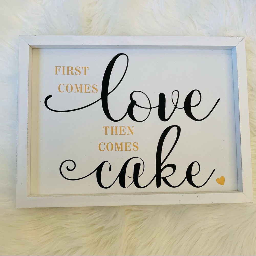 NWT Love And Cake Wall Decor